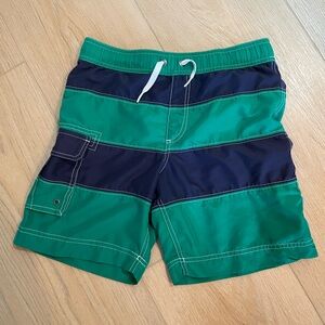 Hanna Anderrson Sunblock Cargo Swim Shorts - Go Green Navy Stripes